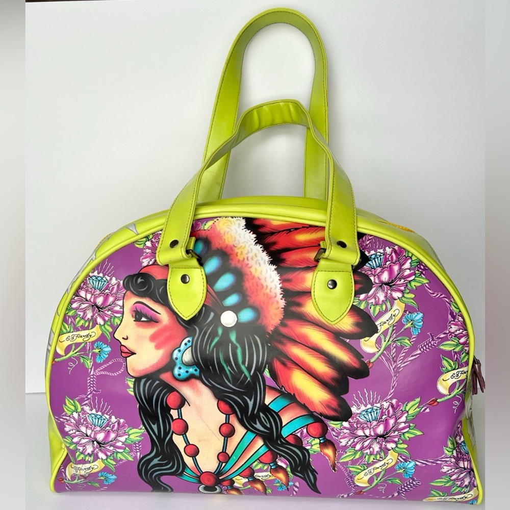 Vintage Ed Hardy Bowler Bag